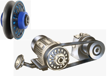 Adjustable Variable Speed Pulley Drives With Diaphragm Springs